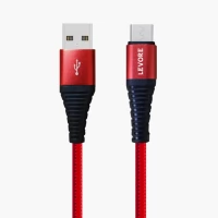 سلك شاحن ليفوري مايكرو 1 متر - أحمر سلك شاحن ليفوري مايكرو 1 متر - أحمر