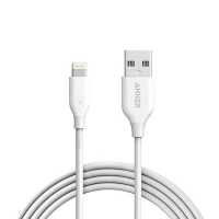 كيبل طاقة Anker Powerline Plus Lightning بطول 3 متر – أبيض