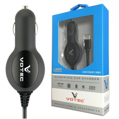 شاحن سيارة تايب سي من المطاط Votec شاحن سيارة تايب سي من المطاط Votec