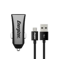 شاحن سيارة 3.4 امبير 2 USB + كابل مايكرو يو اس بي 