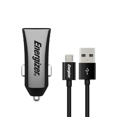 شاحن سيارة 3.4 امبير 2 USB + كابل مايكرو يو اس بي 